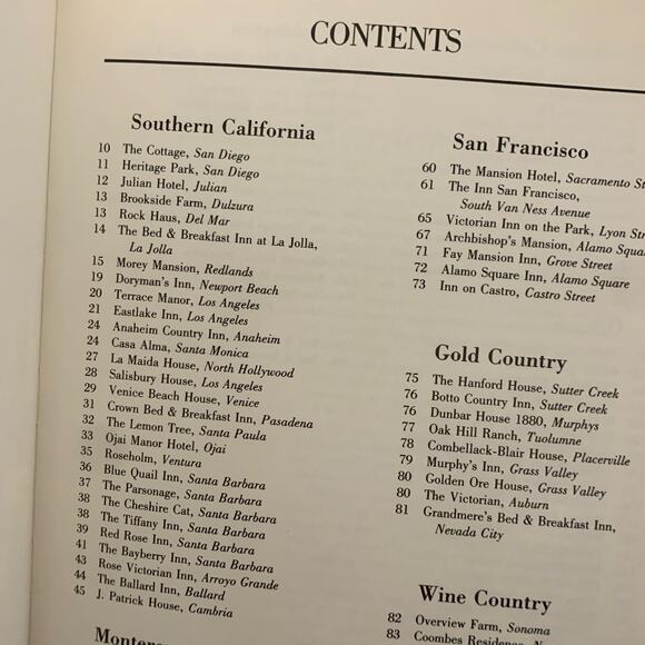 1986 West Coast Bed & Breakfast Guide: California, Oregon & Washington Vintage - Picture 5 of 11